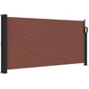 Image de vidaXL Marquise latérale extensible brun 100x300 cm