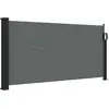 Image de vidaXL Marquise latérale extensible Anthracite 100x300 cm