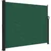 Image de vidaXL Marquise latérale extensible vert foncé 160x300 cm