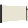 Image de vidaXL Marquise latérale extensible Crème 100x500 cm