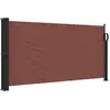 Image de vidaXL Marquise latérale extensible brun 100x500 cm