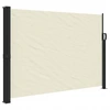 Image de vidaXL Marquise latérale extensible Crème 140x500 cm