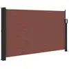 Image de vidaXL Marquise latérale extensible brun 120x600 cm