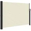 Image de vidaXL Marquise latérale extensible Crème 140x600 cm