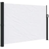 Image de vidaXL Marquise latérale extensible Blanc 140x600 cm