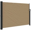 Image de vidaXL Marquise latérale extensible Taupe 140x600 cm
