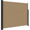 Image de vidaXL Marquise latérale extensible Taupe 160x600 cm