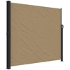 Image de vidaXL Marquise latérale extensible Taupe 180x600 cm