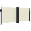 Image de vidaXL Marquise latérale extensible Crème 100x600 cm