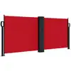 Image de vidaXL Marquise latérale extensible rouge 100x600 cm