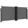 Image de vidaXL Marquise latérale extensible Anthracite 100x600 cm