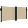 Image de vidaXL Marquise latérale extensible Beige 100x600 cm