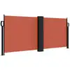 Image de vidaXL Marquise latérale extensible rouge terracotta 100x600 cm
