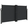 Image de vidaXL Store latéral extensible noir 120x600 cm