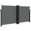 Image de vidaXL Marquise latérale extensible Anthracite 120x600 cm
