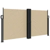 Image de vidaXL Marquise latérale extensible Beige 120x600 cm