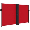 Image de vidaXL Marquise latérale extensible rouge 140x600 cm
