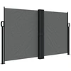 Image de vidaXL Marquise latérale extensible Anthracite 140x600 cm