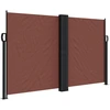 Image de vidaXL Marquise latérale extensible brun 140x600 cm
