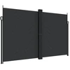 Image de vidaXL Store latéral extensible noir 200x600 cm