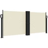 Image de vidaXL Marquise latérale extensible Crème 100x1000 cm