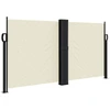 Image de vidaXL Marquise latérale extensible Crème 120x1000 cm