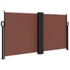Image de vidaXL Marquise latérale extensible brun 120x1000 cm
