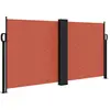 Image de vidaXL Marquise latérale extensible Taupe 120x1000 cm
