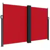 Image de vidaXL Marquise latérale extensible rouge 160x1000 cm
