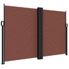 Image de vidaXL Marquise latérale extensible brun 160x1000 cm