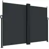 Image de vidaXL Store latéral extensible noir 180x1000 cm