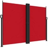 Image de vidaXL Marquise latérale extensible rouge 180x1000 cm