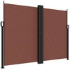 Image de vidaXL Marquise latérale extensible brun 180x1000 cm