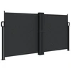 Image de vidaXL Store latéral extensible noir 120x1200 cm