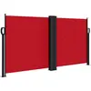 Image de vidaXL Marquise latérale extensible rouge 120x1200 cm