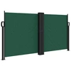 Image de vidaXL Marquise latérale extensible vert foncé 120x1200 cm