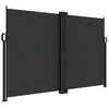 Image de vidaXL Store latéral extensible noir 160x1200 cm