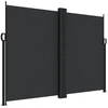 Image de vidaXL Store latéral extensible noir 180x1200 cm