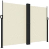 Image de vidaXL Marquise latérale extensible Crème 180x1200 cm