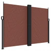 Image de vidaXL Marquise latérale extensible brun 180x1200 cm