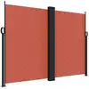 Image de vidaXL Marquise latérale extensible rouge terracotta 180x1200 cm