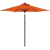 Image de Parasol avec mât en acier Terracotta 225x225x212 cm