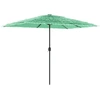 Image de vidaXL Parasol avec mât en acier vert 300x200x250 cm