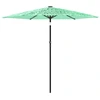 Image de vidaXL Parasol avec mât en acier vert 223x223x213 cm