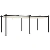 Image de vidaXL Pavillon de jardin avec toit extensible Crème 3x6 m Aluminium