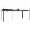 Image de vidaXL Pavillon de jardin avec toit extensible anthracite 3x6 m aluminium