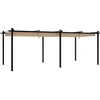 Image de vidaXL Pavillon de jardin avec toit extensible Taupe 3x6 m Aluminium