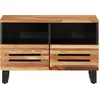 Image de vidaXL Armoire TV 70x34x46 cm en bois massif d'acacia