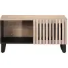 Image de vidaXL Table basse blanche 80x51x40 cm en bois massif de manguier