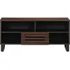 Image de vidaXL Armoire TV brune 100x34x46 cm bois massif mangue